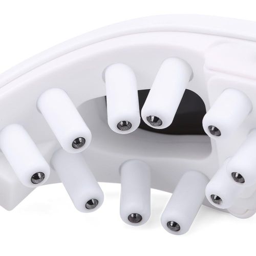 Магнитно акупунктурный массажер для глаз Healthy Eyes Massager KL-218, Массажные очки для зоны вокруг глаз 22 массажных пальчика, на батарейках Белые