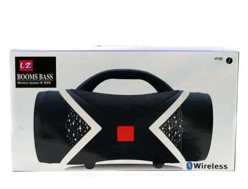 Бездротова Bluetooth колонка T & G Boom Bass E818 з ручкою, акумуляторна блютуз акустика SPS UBL з підсвічуванням 8000 mAh USB AUX для Android IOS