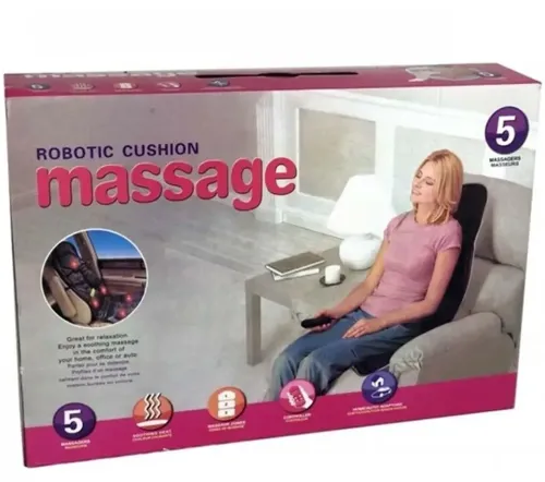 Масажна накидка на крісло Massage Cushion Inspire 083MC з підігрівом в автомобілі вібраційний масажер LY-54 для сидіння від мережі і прикурювача