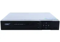 Провідний відеореєстратор DVR UKC CAD 1204 AHD 4 канальний, мережевий IP реєстратор на 4 камери для відеоспостереження і управління камерами Чорний