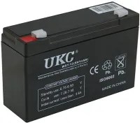 Герметичний акумулятор BATTERY UKC 6V 12A свинцево кислотна акумуляторна батарея