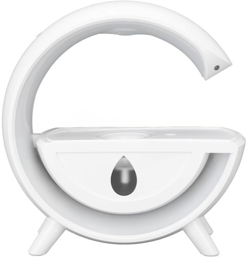 Антигравітаційний зволожувач повітря нічник Anti-Gravity Humidifier T00K8 з RGB підсвічуванням, Дифузор 350мл з крапельним ефектом від USB Білий