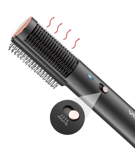 Фен щетка выпрямитель VGR V-490 Hair Dryerhot Air Comb для сушки и укладки любого типа волос горячим воздухом 2 в 1, Стайлер расческа 1200W