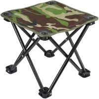 Туристична складна табуретка Stool Folding Table ZDY01 до 130 кг з чохлом, Розкладний стілець 28x28x24 см для риболовлі та пікніка Камуфляжний
