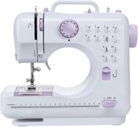 Многофункциональная автоматическая швейная машинка SEWING MACHINE FHSM-505 12 в 1, Мини-швейная машина с оверлоком 12 функций 2 режима Белая
