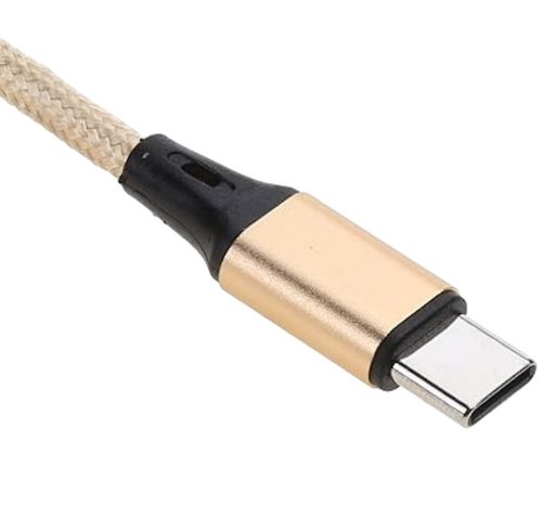Потрійний зарядний USB кабель Proda Azeada Cavalry PD-B92th 3в1 Micro-USB, Type-C, Lightning для зарядки телефону 1.5 м, Зарядка шнур 2.4 А Золотий