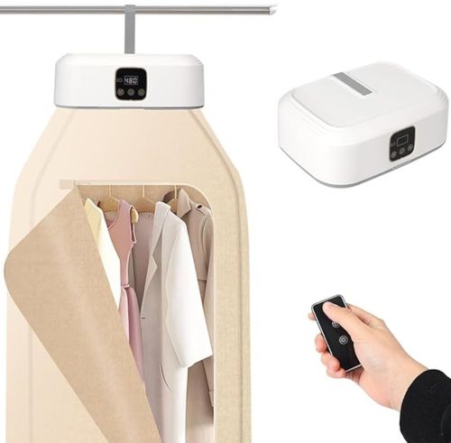 Підвісна сушарка осушувач для одягу Folding Clothes Dryer GYJ-002 з таймером, вертикальна складна електросушарка для сушіння білизни від мережі Біла