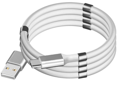 Магнитный зарядный кабель MagLink 7612 USB Micro-USB 1 метр для зарядки телефона, Вечный шнур зарядка SuperCalla Cable 100 см с магнитными вставками