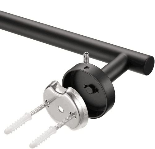 Настенная одинарная вешалка держатель Towel Rack AND-78-10 для хранения и сушки полотенец и тапочек 38 см Полотенцедержатель органайзер на стену
