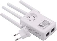 Репітер Wi-Fi сигналу PIX-LINK LV-WR09 з 4-ма вбудованими антенами Підсилювач, ретранслятор, Роутер до 300 мб/з, міні WiFi маршрутизатор Repeater / AP