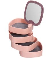Обертова скринька органайзер Rotatable Jewellery Organizer LD-688 для зберігання ювелірних прикрас 4 Відділення з дзеркалом, Футляр для біжутерії