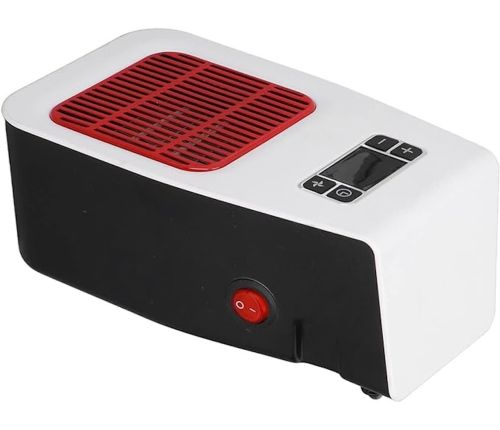 Настільний електричний обігрівач UKC PH-8006 900W з пультом ДУ і таймером, керамічний портативний тепловентилятор з дисплеєм від мережі Білий