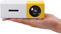 Портативний проектор міні кінотеатр мультимедійний Full HD Led Projector YG-300 мультимедійний домашній кінотеатр з динаміком, заряд від Power bank