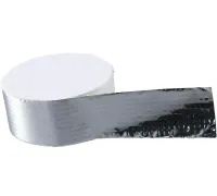 Сверхпрочная клейкая лента с алюминиевым покрытием Butyl Self-Adhesive 1.2мм х 5см х 10м, Алюминиевая водостойкая липкая фольга скотч 10 м Серебристая