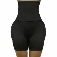 Коригувальні трусики-шорти Body Hip Pants для збільшення сідниць із завищеною високою талією і ефектом пуш-ап, стягуючі для стегон чорні