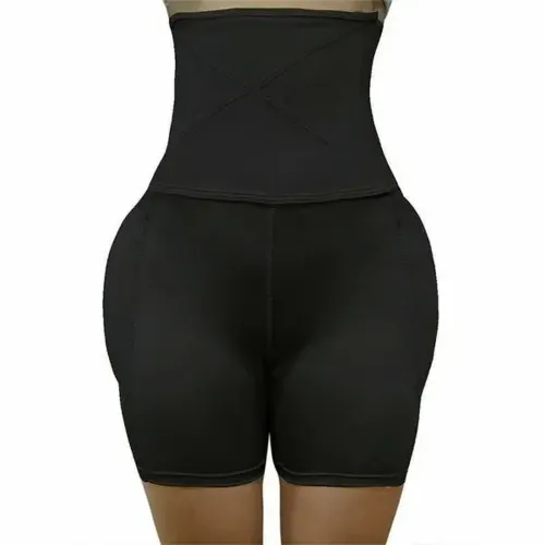 Коригувальні трусики-шорти Body Hip Pants для збільшення сідниць із завищеною високою талією і ефектом пуш-ап, стягуючі для стегон чорні