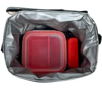 Туристическая термосумка Tasty Food XL-1042 на 9 литров для продуктов и напитков, Походный термобокс холодильник 25х20х17,5 см на плечо для пикника