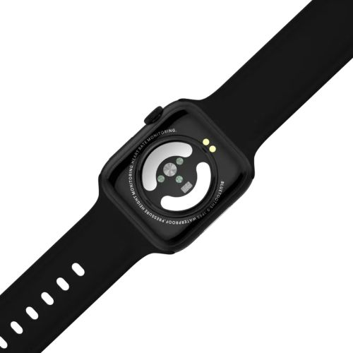 Розумні наручні смарт годинник Smart Watch F21 Black голосовий виклик, функції фітнесу та здоров'я Bluetooth з бездротовою зарядкою IOS Android чорні