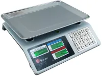 Торгові електронні ваги Domotec MS-982S від 5 гр до 50 кг Metal Button з металевими кнопками MX-414
