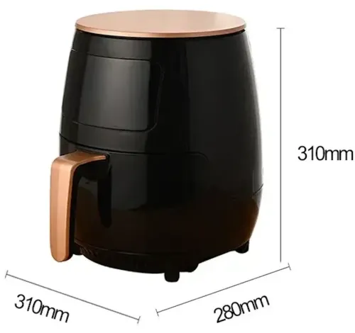 Безмаслянная Аэрофритюрница мультипечь Air Fryer Su Tai ST-505 6л для приготовления еды 2400W Фритюрница без масла с функцией аэрогриля S18