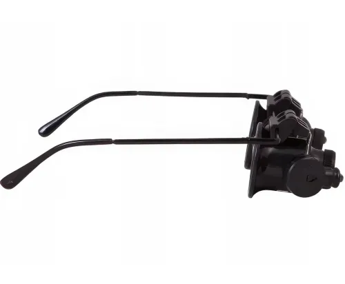 Бінокулярні налобні окуляри з підсвічуванням Glasses 9892a 20х налобна збільшувальна лупа бінокуляри на голову для ювелірів, пайки, читання і ремонту