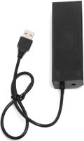 USB хаб Memos на 4 порти з перемикачами Black, живлення від USB 2.0 розгалужувач з кнопками on off концентратор перехідник HUB 480 Мбіт 5В Чорний
