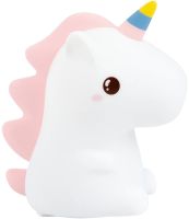 Дитячий силіконовий нічник Єдиноріг Unicorn Silicone Night Light HQ8686 сенсорний світильник на акумуляторі з RGB підсвічуванням і пультом USB