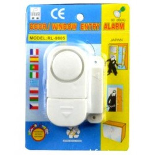 Бездротова дверна і віконна Сигналізація Door / Window Entry Alarm RL-9805, звукова з датчиком вібрації і звуком 90 дБ RL9805 на батарейках