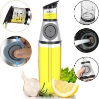 Кухонний дозатор для масла NBZ Press and Measure, скляна пляшка для масла і оцту Oil Dispenser, натискний диспенсер для рідких продуктів 500 мл