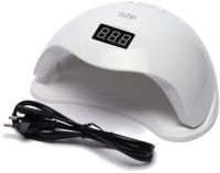 Профессиональная УФ лампа SUN5 для маникюра и педикюра 48W UV LED с экраном и таймером, аппарат для сушки гель лака и геля для ногтей Сан 5 White