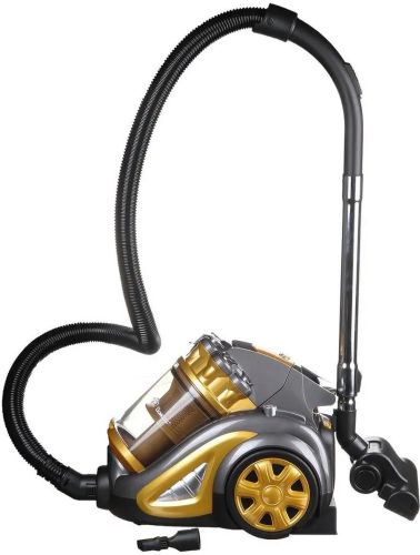Контейнерний пилосос для сухого прибирання Domotec MS-4408 Turbo Brush на 4 л 3600W колбовий без мішка з регулятором потужності турбощіткою Жовтий