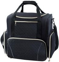 Дорожня сумка косметичка футляр Bagsmart Ivodeela з відсіками для зберігання лаку і косметики, жіночий органайзер для макіяжу з 3 знімними футлярами Чорна