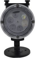 Уличный лазерный проектор Led Change Card Garden Projector PJ-518 на 12 картриджей RGB изображений, новогодний светодиодный диско прожектор с пультом