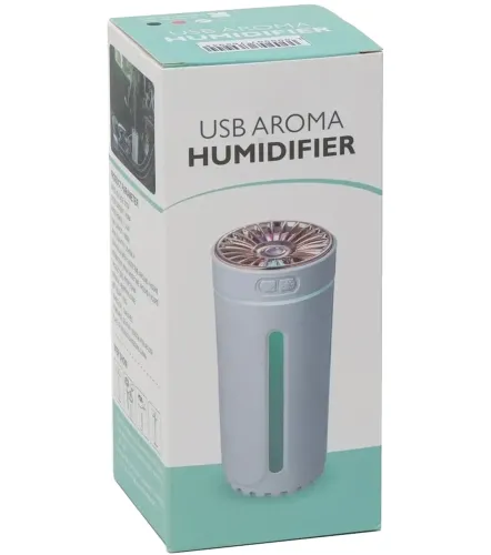 Бездротовий автомобільний зволожувач повітря Aroma Humidiifer H20 з RGB підсвічуванням, акумуляторний аромадифузор USB HP227 в авто і для дому