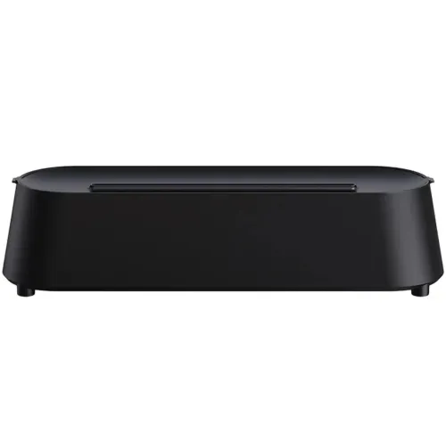 Зволожувач повітря нічник з ефектом полум'я 150мл Flame Diffuser Humidifier DQ709 з RGB підсвічуванням, Аромадифузор з імітацією вогню 9133 Чорний