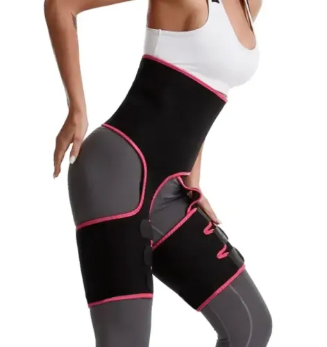 Корректирующий пояс фиксатор Adjustable One Piece Waist Band JN-79 для похудения и коррекции талии, Жиросжигающий корсет для занятия спортом Черный