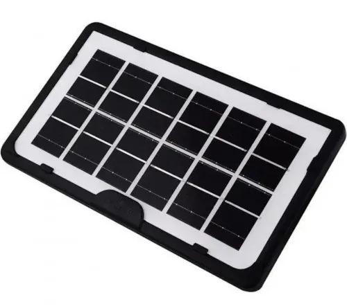 Автономна Сонячна зарядна станція Solar Gdlite GD-105 Power Bank з сонячною панеллю і 3 LED лампочки, Прожектор ліхтар з функцією повербанка