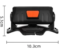 Налобный аккумуляторный фонарик Bailong BL-5120 70 COB LED с белым и красным светом, Светодиодный фонарь с креплением на голову 6 режимов Черный