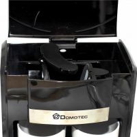 Крапельна кавоварка на дві чашки Domotec MS - 0706 c 2 керамічними чашками, домашня електрична кавоварка для чаю та кави на 0.3 л 500W Біла