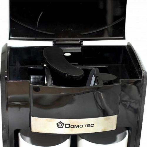 Крапельна кавоварка на дві чашки Domotec MS - 0706 c 2 керамічними чашками, домашня електрична кавоварка для чаю та кави на 0.3 л 500W Біла