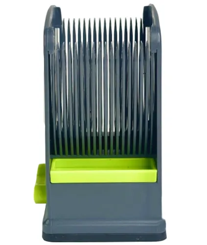 Ручна м'ясорубка слайсер Fresh Meat Slicer YLM-248 для тонкого нарізання і подрібнення м'яса, Ручний подрібнювач LY-824 17 лез з підставкою Сірий