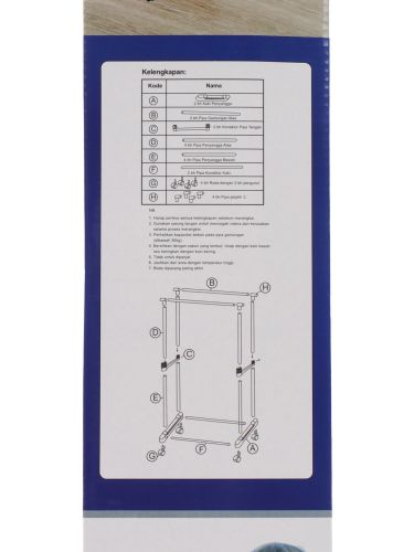 Телескопічна стійка-вішалка для зберігання одягу та взуття Double Pole Clothes Horse підлогова пересувна стійка, подвійна вішалка на коліщатках
