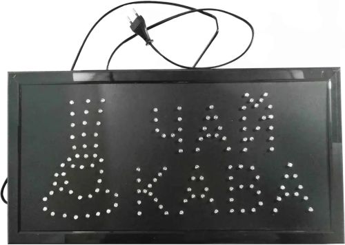 Светодиодная LED  вывеска Чай Кава 50Х25 см информационная торговая табличка для внутренней рекламы, световое табло для кафе и бара от сети