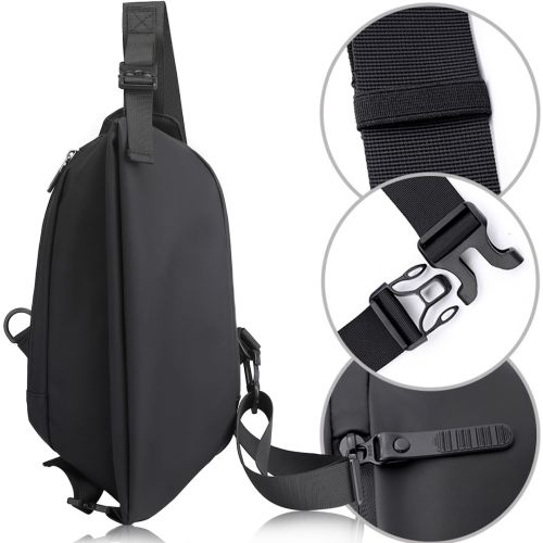 Мужская сумка через плечо Baellery Cross Body Bag JXA1808 нагрудная водонепроницаемая повседневная бананка на грудь из искусственной кожи 13Х17 см