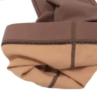 Універсальні утеплені колготки Leggiengs On Wool PW-109 з ефектом капронових із завищеною високою талією, жіночі колготи на хутрі Бежеві