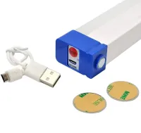 Акумуляторна підвісна LED лампа Bailong BK-700 80W з магнітами і гачком 72 см, Аварійний USB ліхтар світильник від акумулятора T700 для кемпінгу