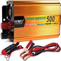 Автомобільний інвертор UKC SSK 24V-220V 500W авто перетворювач напруги струму від прикурювача та акумулятора, зарядний із захистом від перегріву