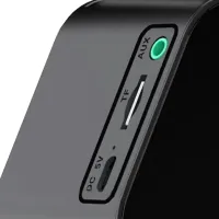 Дзеркальний годинник з колонкою Fleco BT Q5 Bluetooth з LED підсвічуванням і підставкою для телефону, блютуз колонка з годинником LS-Q5 з термометром