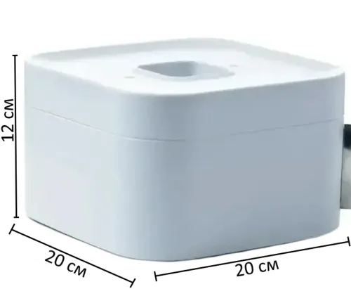 Чоловічий розкладний органайзер бокс Men's Storage Box 20x20x12 см для зберігання дрібниць у ванну, косметична коробка для приладдя Білий