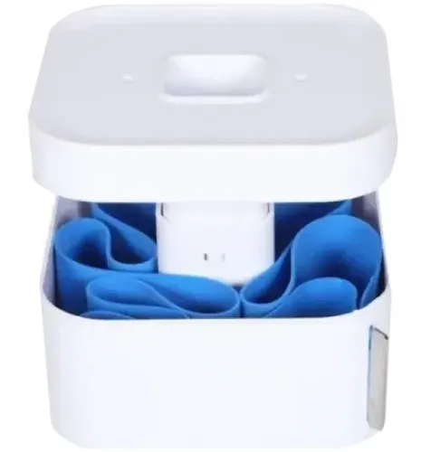 Чоловічий розкладний органайзер бокс Men's Storage Box 20x20x12 см для зберігання дрібниць у ванну, косметична коробка для приладдя Білий